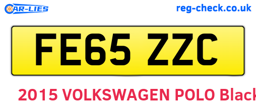 FE65ZZC are the vehicle registration plates.