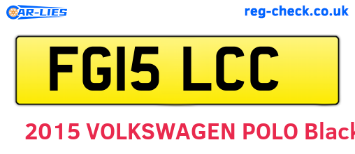 FG15LCC are the vehicle registration plates.