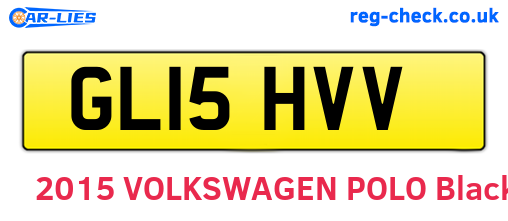 GL15HVV are the vehicle registration plates.