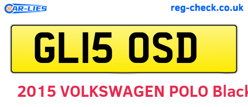 GL15OSD are the vehicle registration plates.