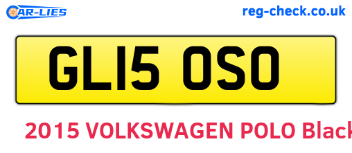 GL15OSO are the vehicle registration plates.