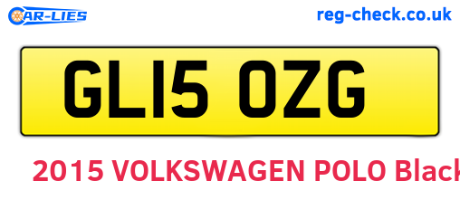 GL15OZG are the vehicle registration plates.
