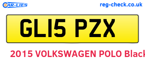 GL15PZX are the vehicle registration plates.