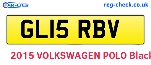 GL15RBV are the vehicle registration plates.