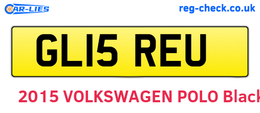 GL15REU are the vehicle registration plates.