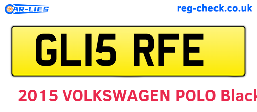 GL15RFE are the vehicle registration plates.