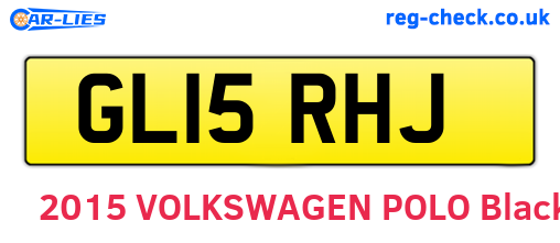 GL15RHJ are the vehicle registration plates.