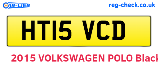 HT15VCD are the vehicle registration plates.
