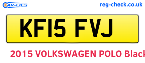 KF15FVJ are the vehicle registration plates.
