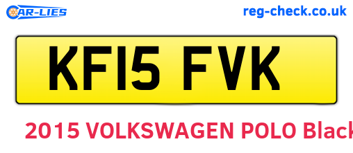 KF15FVK are the vehicle registration plates.