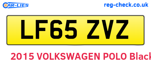 LF65ZVZ are the vehicle registration plates.