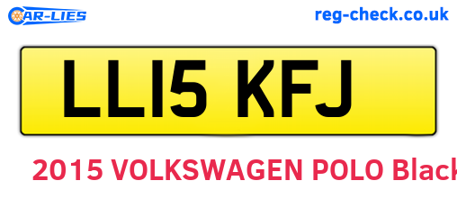 LL15KFJ are the vehicle registration plates.