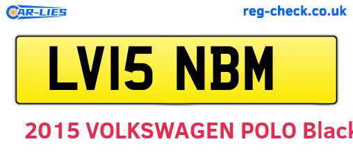 LV15NBM are the vehicle registration plates.