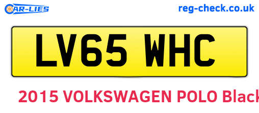 LV65WHC are the vehicle registration plates.