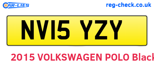 NV15YZY are the vehicle registration plates.