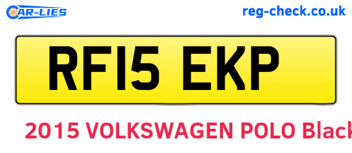 RF15EKP are the vehicle registration plates.