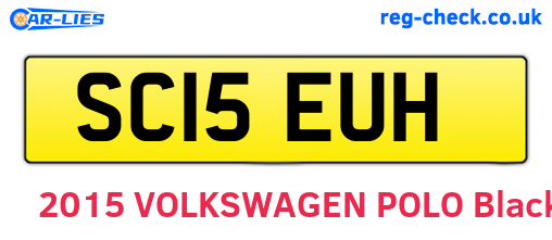 SC15EUH are the vehicle registration plates.
