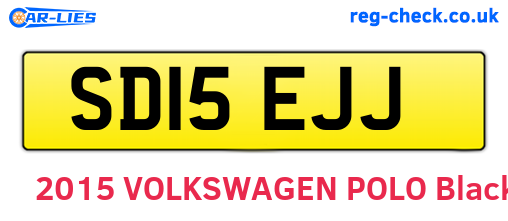 SD15EJJ are the vehicle registration plates.