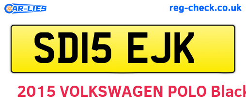 SD15EJK are the vehicle registration plates.