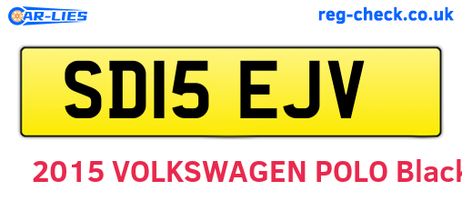 SD15EJV are the vehicle registration plates.