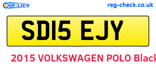 SD15EJY are the vehicle registration plates.