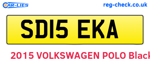 SD15EKA are the vehicle registration plates.