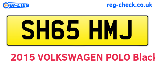 SH65HMJ are the vehicle registration plates.