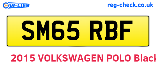 SM65RBF are the vehicle registration plates.