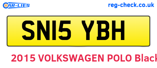 SN15YBH are the vehicle registration plates.