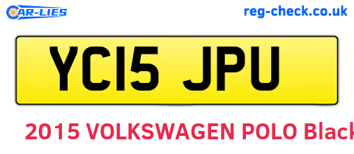 YC15JPU are the vehicle registration plates.
