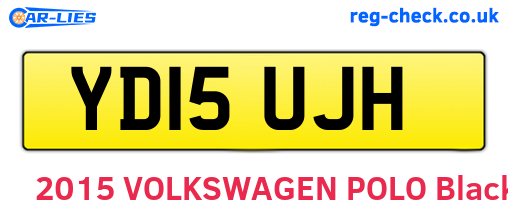 YD15UJH are the vehicle registration plates.