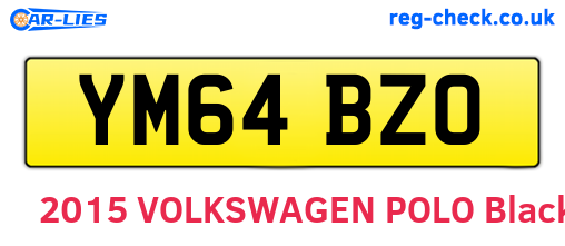 YM64BZO are the vehicle registration plates.