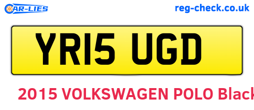 YR15UGD are the vehicle registration plates.