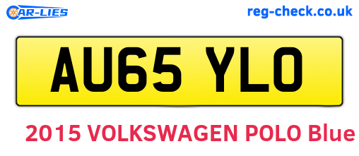 AU65YLO are the vehicle registration plates.