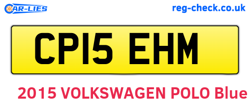 CP15EHM are the vehicle registration plates.