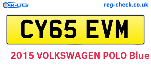 CY65EVM are the vehicle registration plates.