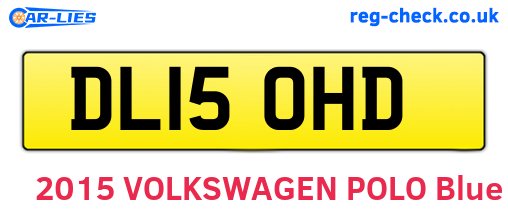 DL15OHD are the vehicle registration plates.