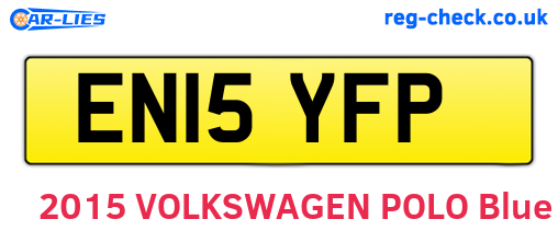 EN15YFP are the vehicle registration plates.