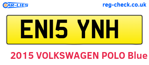 EN15YNH are the vehicle registration plates.