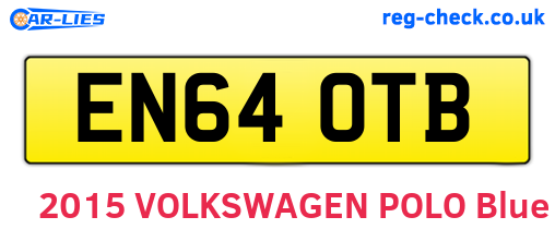 EN64OTB are the vehicle registration plates.