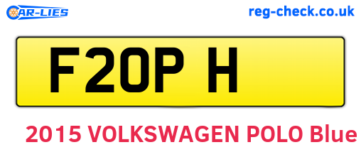 F2OPH are the vehicle registration plates.