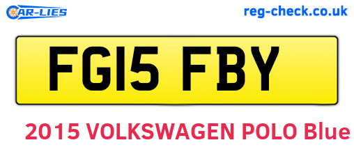 FG15FBY are the vehicle registration plates.