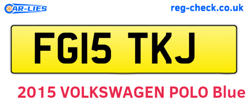FG15TKJ are the vehicle registration plates.