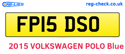 FP15DSO are the vehicle registration plates.