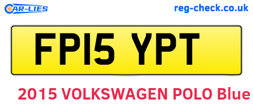 FP15YPT are the vehicle registration plates.