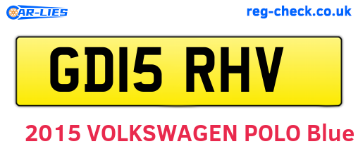 GD15RHV are the vehicle registration plates.
