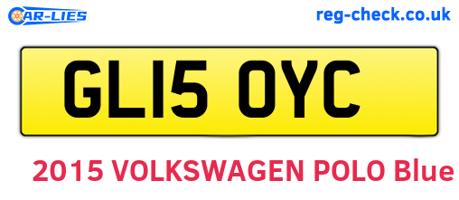 GL15OYC are the vehicle registration plates.