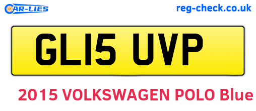 GL15UVP are the vehicle registration plates.
