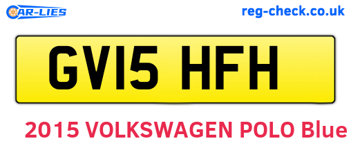GV15HFH are the vehicle registration plates.