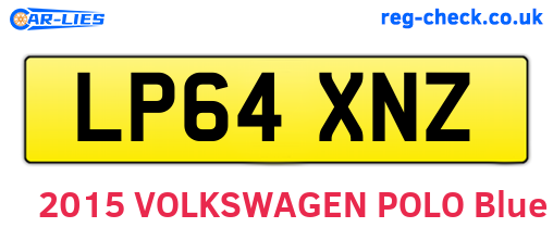 LP64XNZ are the vehicle registration plates.